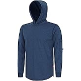 VATRENUS FR Shirts Hooded T Shirt 6oz Lightweight Heather Series Flame Resistant Heather Gray 100% C Fire Retardant Hoodie
