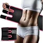 NEWCOO Sweat Waist Trainer For Women Men Waist Trimmer Sweat Belt Band Stomach Wrap Faja For Workout Lower Belly Fat