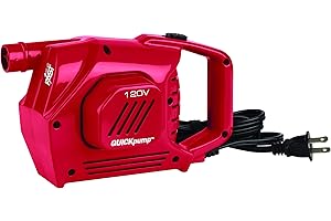 Coleman QuickPump Portable Air Pump for Air Beds, Inflatables & Sports Equipment, Versatile Power Options (Battery, Rechargea