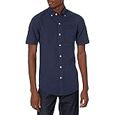 Amazon Essentials Men's Button-Up Shirts - Slim-Fit Short-Sleeve Pocket Oxford - Comfort and Style