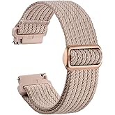 WOCCI Soft Nylon Fabric Watch Bands with Slide Buckle, Fit Small and Large Wrists, Band Width 18mm 20mm 22mm 24mm