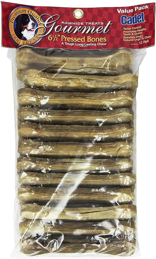 cadet pressed rawhide bones