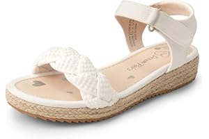 DREAM PAIRS Girls Sandals Espadrille Flatform Platform Wedge Open Toe Summer Shoes