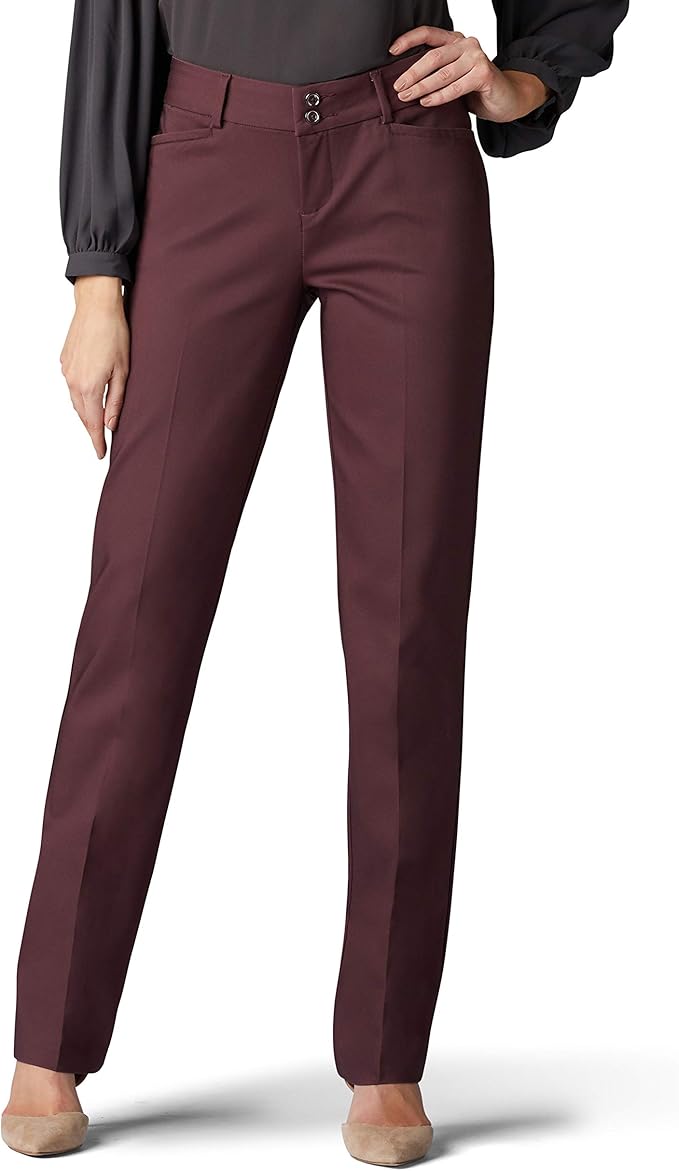 lee secretly shapes straight leg pants