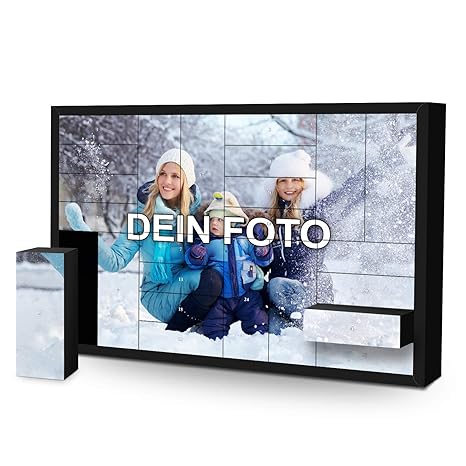 PhotoFancy Adventskalender mit 24 Schachteln zum selbst befüllen – mit