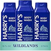 Harry's Men's Body Wash - Wildlands - (3 Pack) 18 fl oz - Shower Gel for Men - No Parabens, Sulfates, or Dyes