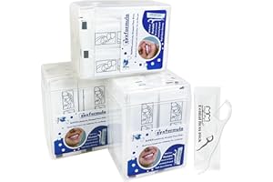 Eyxformula 210 Count Individually Wrapped Dental Floss Picks - Bulk Shred-Resistant Individual Travel Flossers Sticks for On-