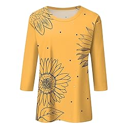 3/4 Length Sleeve Womens Tops 3/4 Sleeve Tops for