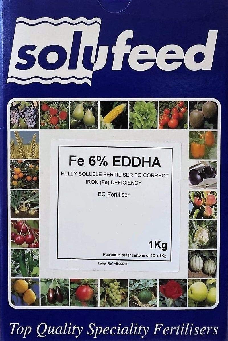 SolufeedOrganic Fertilizer, for plant, tree, grass growth with nutrient additive, to correct iron deficency. 1KG