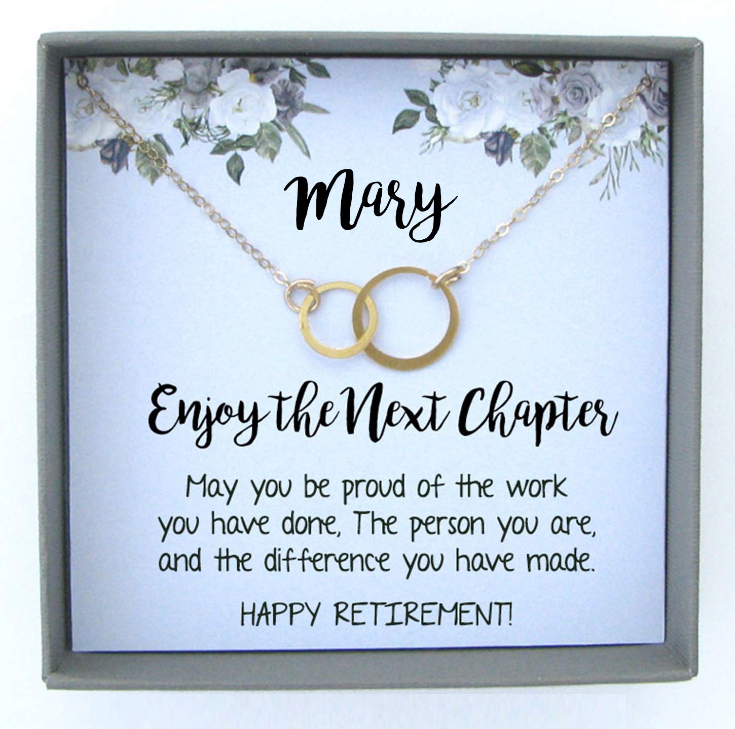Retirement Gifts for Women, Retirement Necklace, 2