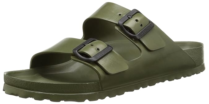 Amazon.com | Birkenstock Essentials Unisex Arizona EVA Sandals Khaki 44 R EU (US Men's 11-11.5 