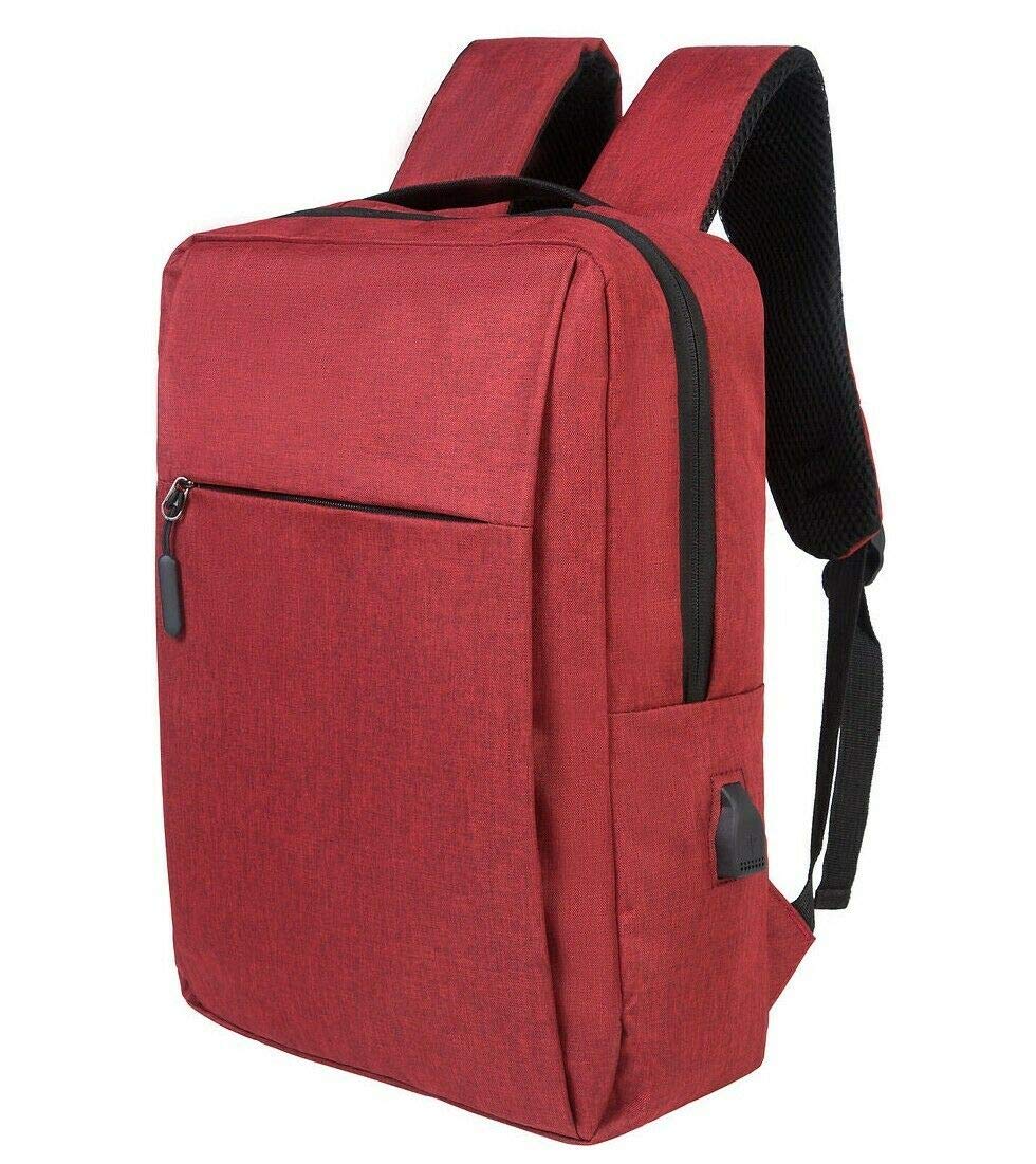 CMY Anti-Theft Laptop Backpack,Business Travel Backpack Bag with USB Charging Port Lock,Water Resistant College School Computer Rucksack (Red) — image 1