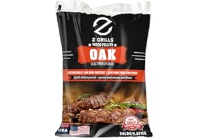 Z GRILLS Wood Pellets for Smoker Grill, 100% All-Natural Hardwood Oak Pellet, 20lbs