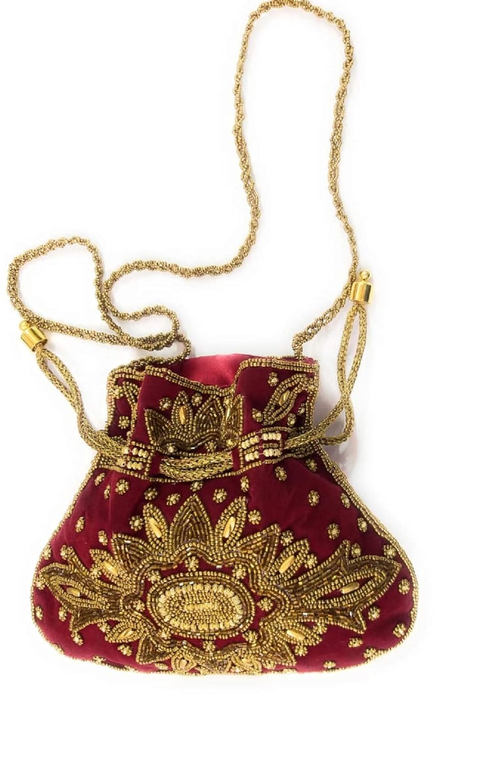 red velvet potli bags