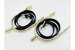 QualiTime English Equestrian Spurs with Straps for Women, Zinc Alloy Chrome Plated Bumper Spurs, Round Spurs with Rhinestone, 1 Pair