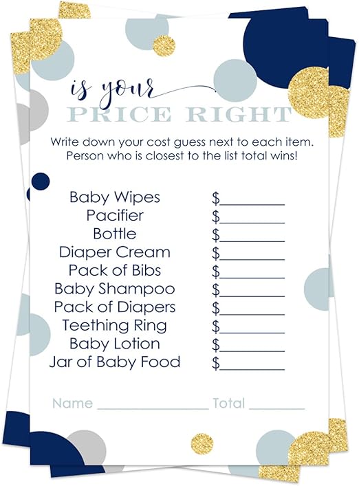 baby shower items list