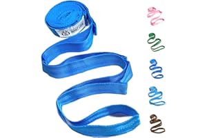 ADALT LION Stretching Strap Yoga Strap for Physical Therapy, Stretch Straps for Home Workout, Pilates and Gymnastics, 10 Loops Non-Elastic Stretch Bands with Exercise Book for Women & Men