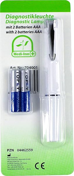 Diagnostikleuchte mit 2 Batterien AAA Diagnose Leuchte von Medi-Inn PZN 04462559