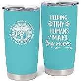 Pewuvos Physical Therapist Gifts for Women, Physical Therapy Gifts, Best Physical Therapist Ever Gift, Funny Physical Therapist Gift Ideas, 20 oz Stainless Steel Tumbler