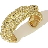 FUNOJOY Chunky Cuff Bracelets for Women Wide Open Bangle Bracelet Wrist Cuff Bracelets Statement Fashion Jewelry