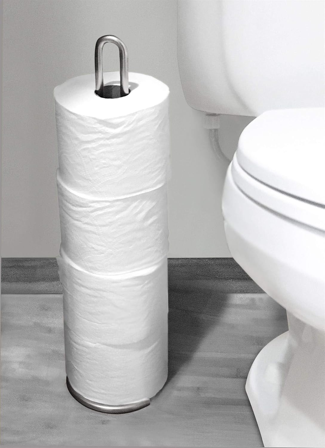 Spectrum Diversified Euro Toilet Tissue Reserve, Toilet Paper Holder, Toilet Roll Holder, Holds Regular & Jumbo Rolls, Modern Bathroom Fixture: Home & Kitchen