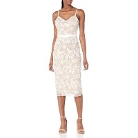 strapless open back dress Abi Midi Dress in Layla Dot Blue