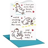 American Greetings Funny Happy Birthday Card from Dog, Dog Mom or Dad Birthday Card (Woofing)