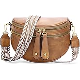 KKXIU Crossbody Sling Bag for Women Trendy Fanny Pack Vegan Leather Chest Bag | Trendy