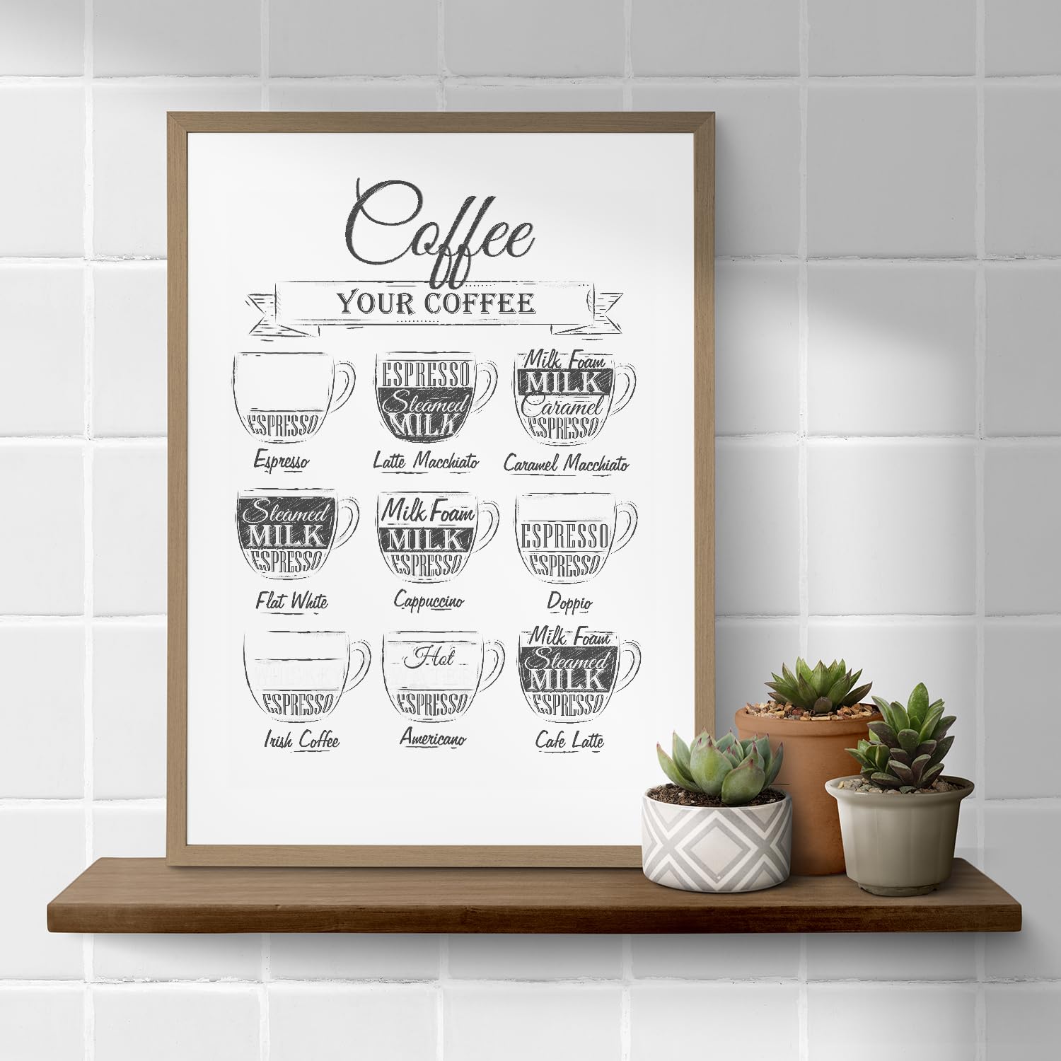 Nacnic foils coffee and wine. Poster Design Coffee with white background. A3 size