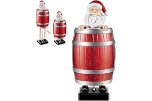 ADKBO Funny Santa Cigarette Dispenser, Christmas Prank Santa Cigarette Holder, Santa Claus Barrel Cigarette Cases & Dispensers, Perfect Gag Gift for Christmas Party, Home Decor (A)
