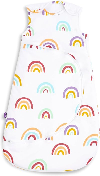 Snuz Pouch Sleeping Bag with Nappy Zip Rainbow 1 Tog 6-18M