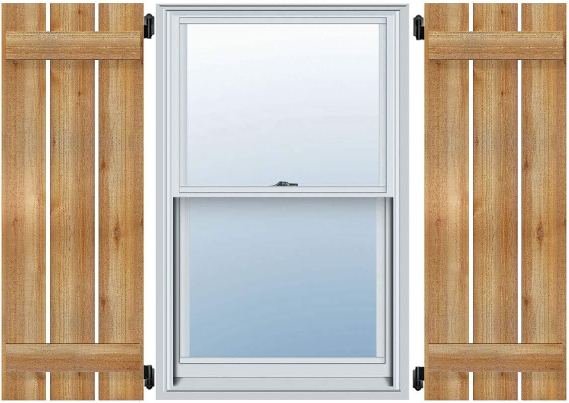Ekena Millwork RBS06S23X042RWR Shutter, 23" W x 44" H, Western Red