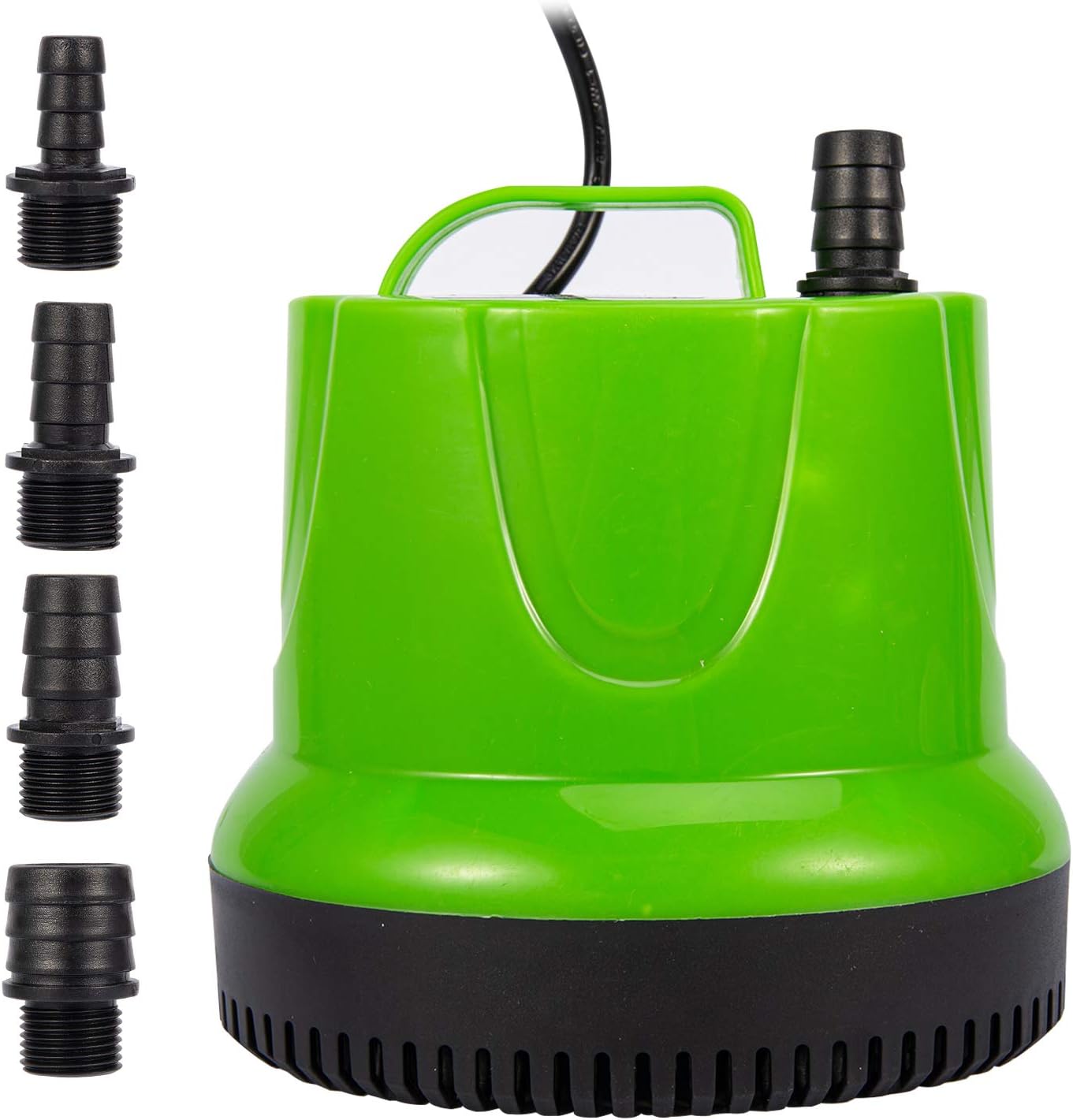 1150 GPH (4500L/H,100W) Submersible Pump,360 Degree Bottom Suction Pump,Ultra Quiet Water Pump with 14ft High Lift,for Garden Fountain ,Waterfall,Pond, Aquariums Hydroponics ,Fish Tank