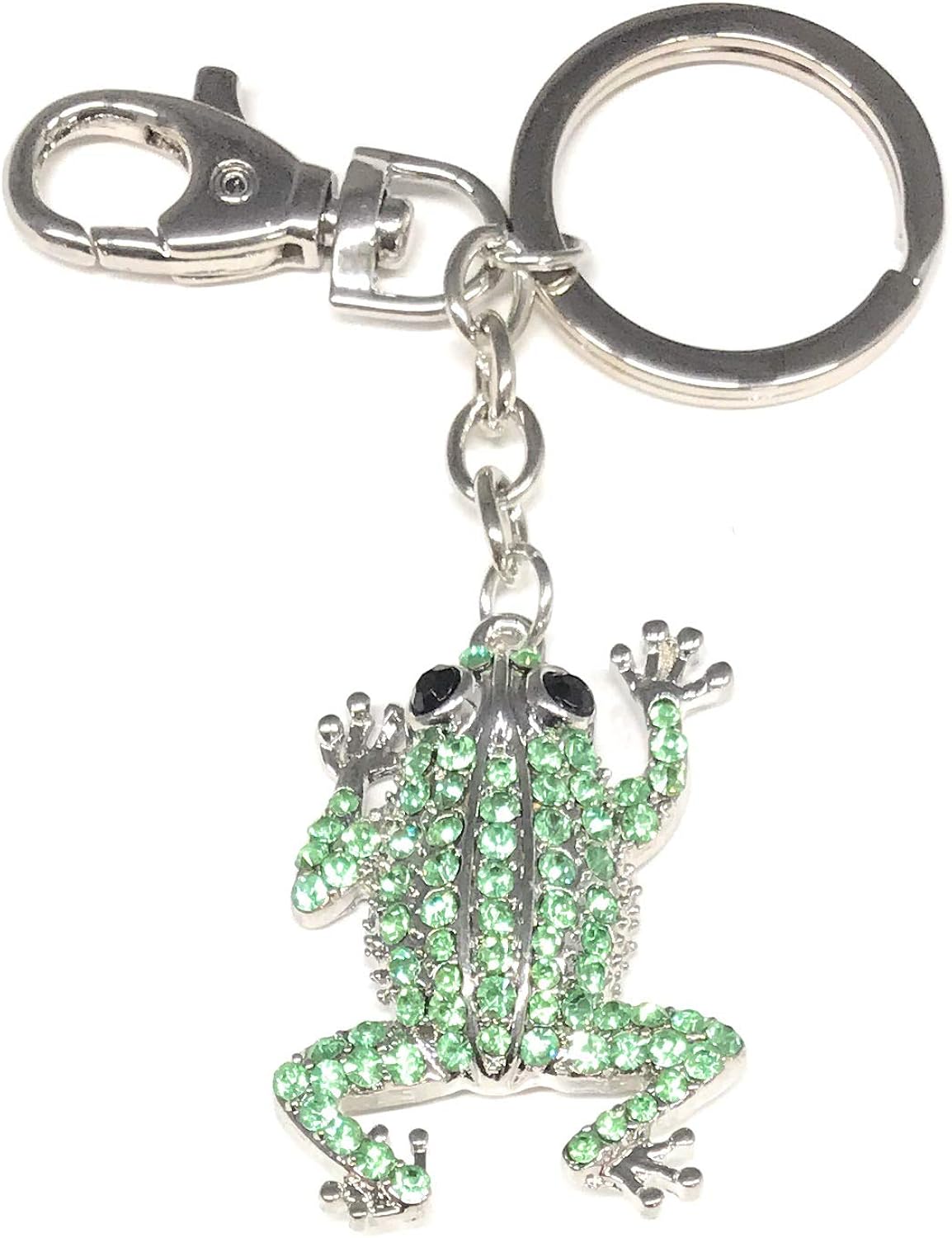 Value Arts Bejeweled Frog Key Chain, 4.5 Inches Long Watches