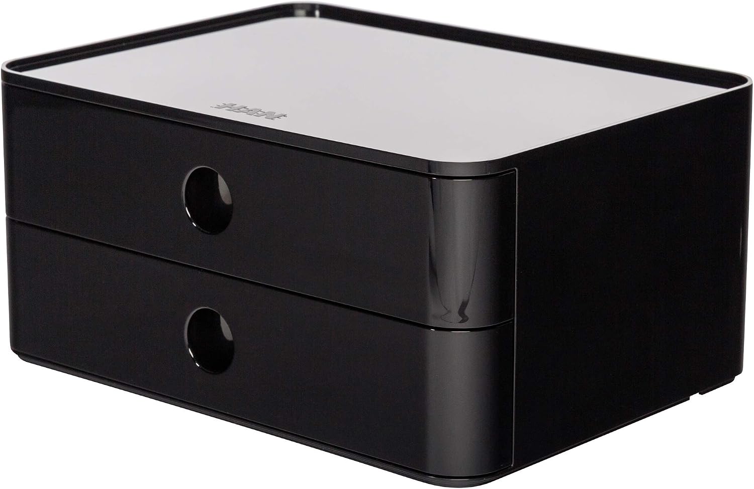 Han 1120-13 ALLISON SMART-BOX, designer drawer box, stackable with 2 drawers, Jet Black