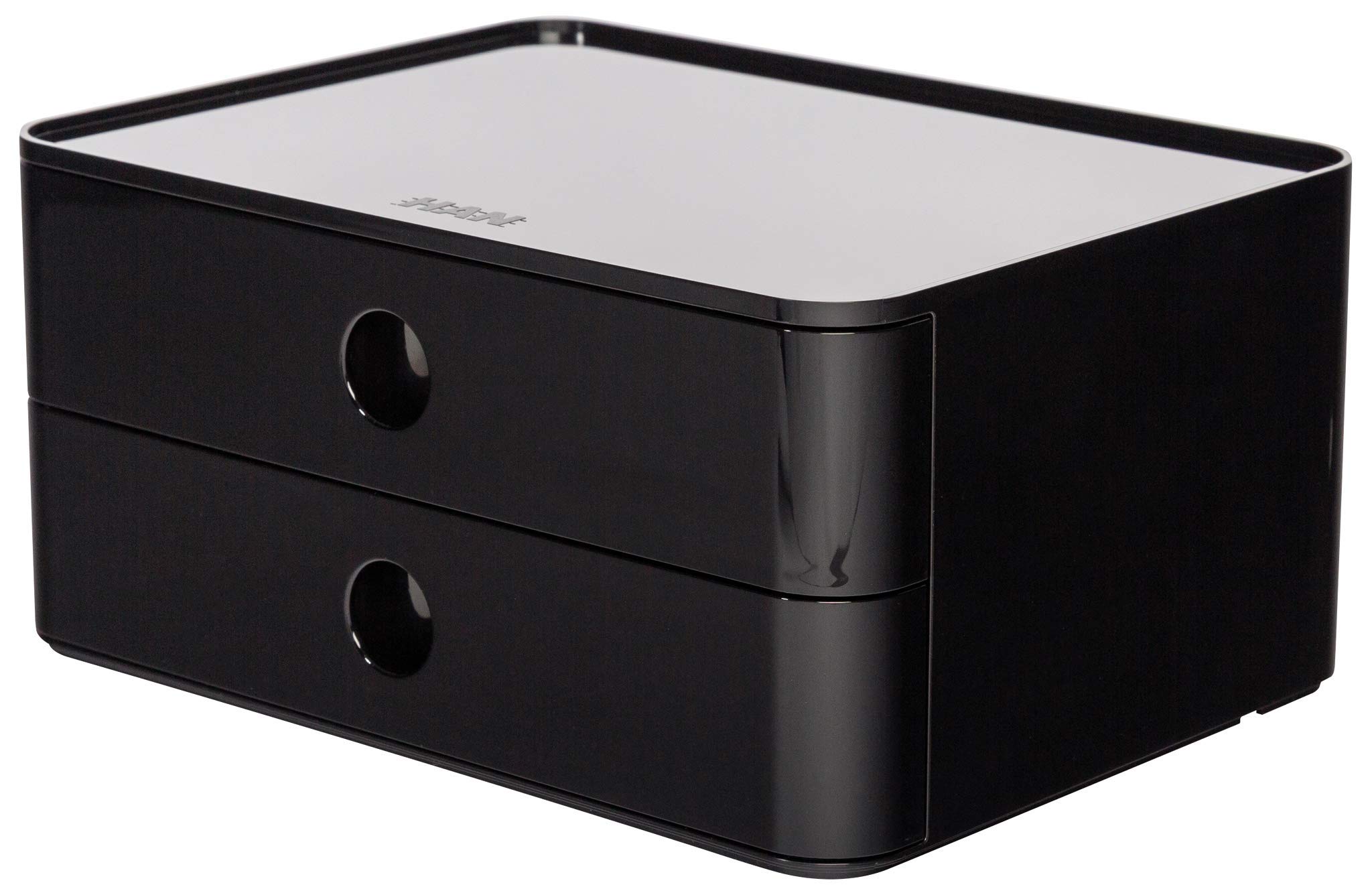 Han 1120-13 ALLISON SMART-BOX, designer drawer box, stackable with 2 drawers, Jet Black