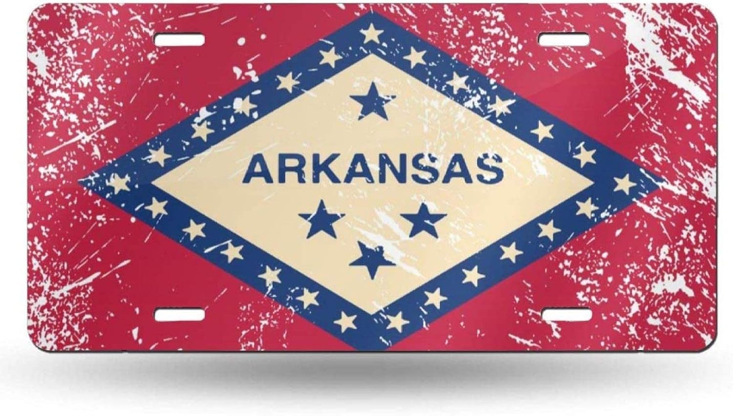 Velorest Arkansas State Flag License Plate Personalized