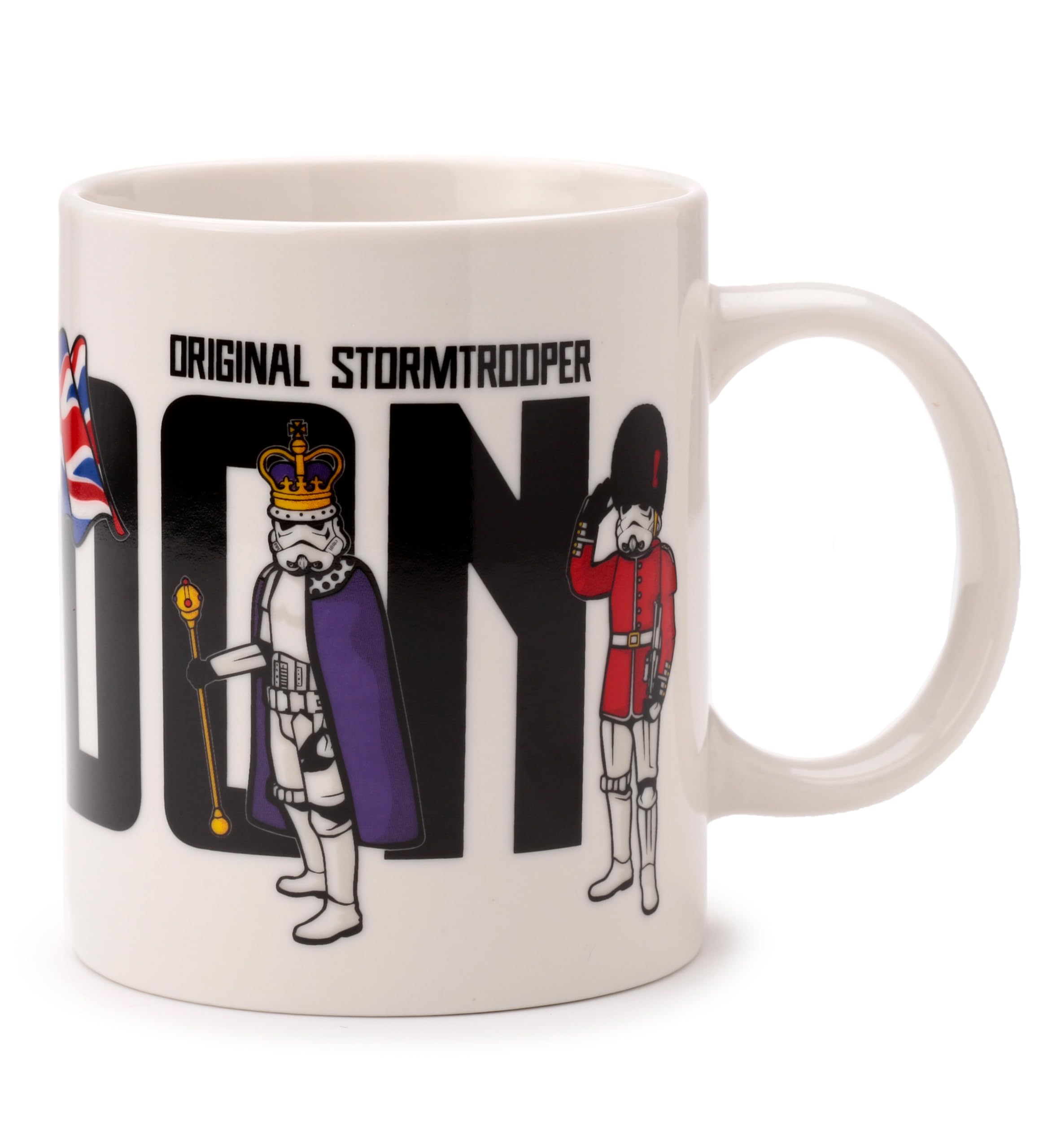 Puckator The Original Stormtrooper London Porcelain Tea Coffee Mug - Funny Home Accessories - Cute Gifts for Girlfriend - Large Mugs for Men Women Hot Drinks Cups Presents Secret Santa Gift Cup Set