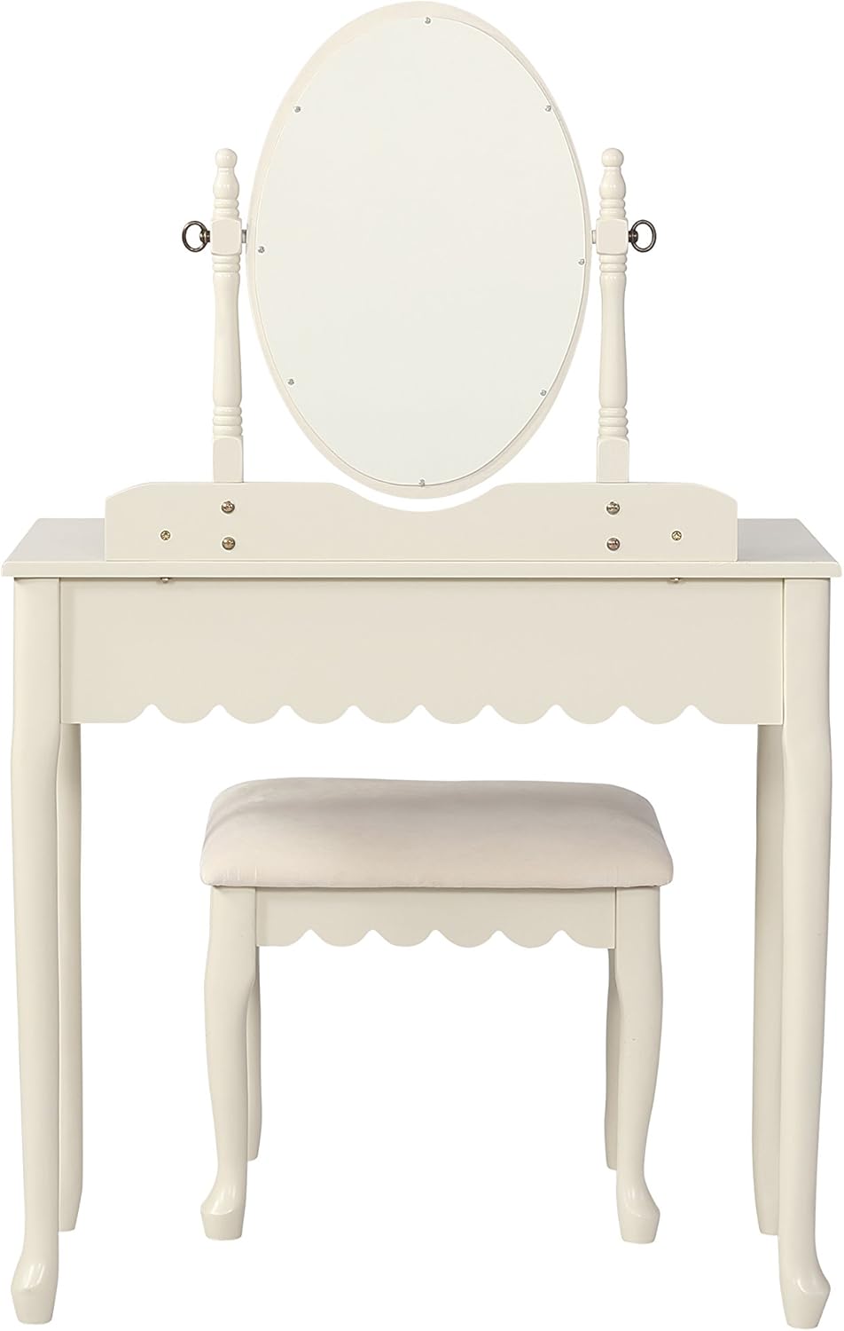 Linon Ellie - Juego de tocador Juvenil, Color Blanco: Amazon.es: Juguetes y juegos