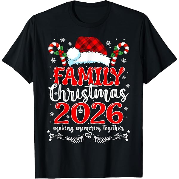 T-shirt Merry Christmas Kissmas - Taille S à 5XL - Noir - Neuf Avec étiquettes - Cadeau De Noël