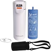 4AllFamily Nomad Big PRO Insulin Cooler Travel Case &ndash; 52H Medication Cooler for Travel with Digital Temperature Display &ndash; Insulin Pen Cold Case with Medicine Bag &amp; Reusable Big Blue Thermo - White