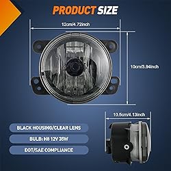 Nilight Fog Lights Assembly Compatible with 2007