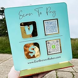 hadefa Personalized Multi Business QR Code Sign QR