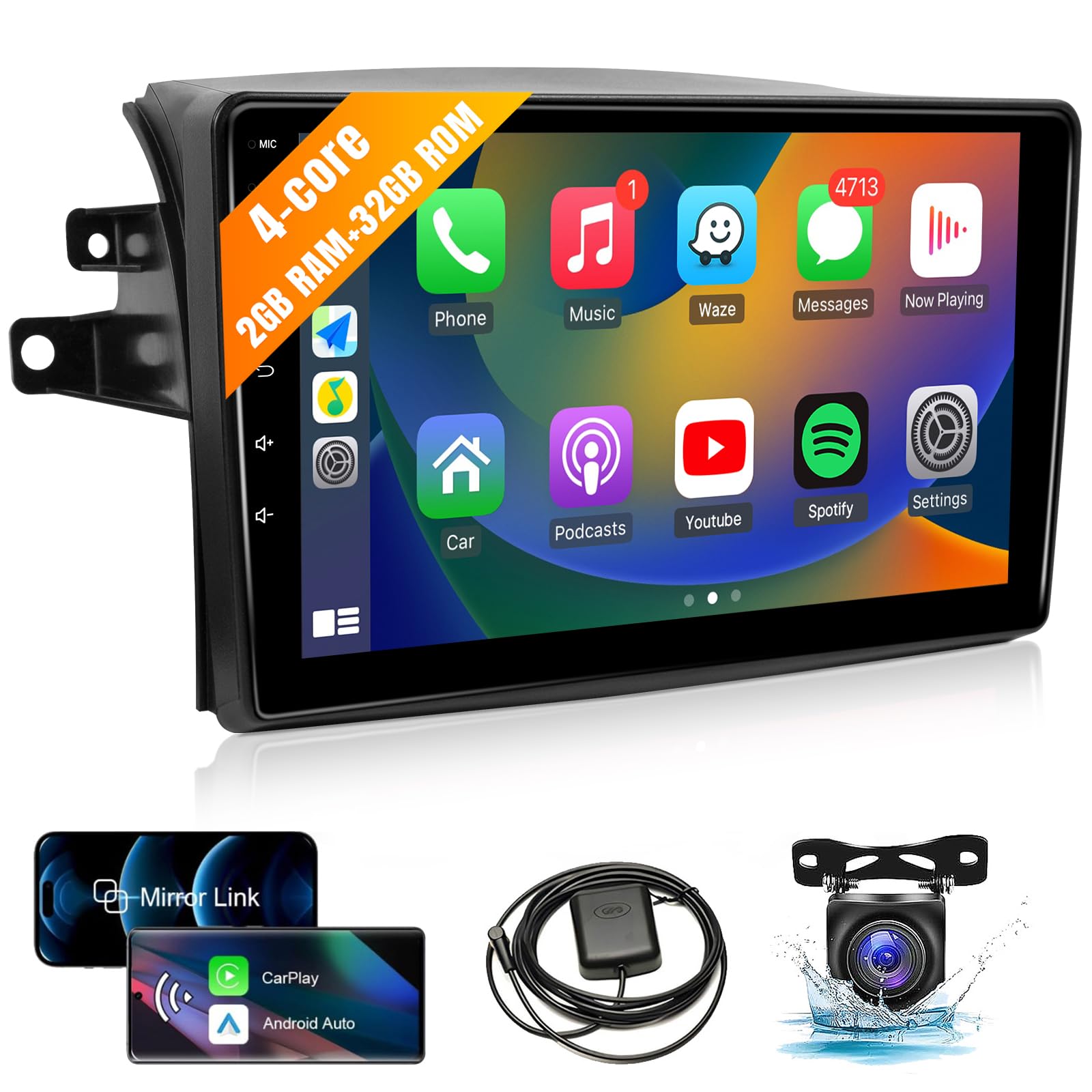 Leadfan Wireless CarPlay Android Auto for Toyota Sienna 2004-2010