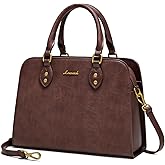 LOVEVOOK Purses and Handbags for Women, Vintage-Style Leather Top Handle Shoulder Bag Satchel Tote Crossbody Purse for Ladies