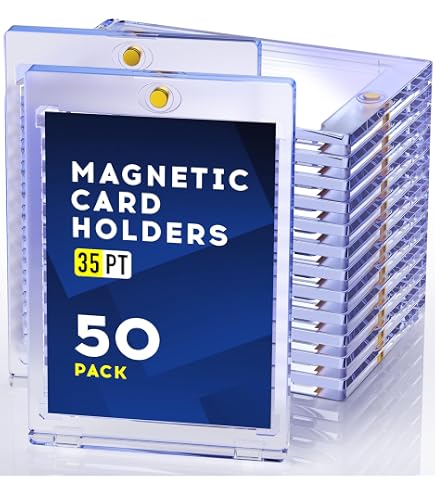 Amazon.com: Magnetic Card Holders for Trading Cards | 35pt 30