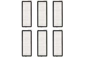 MIBUMIKI (6 Pieces) QV 35A/ QV 35S/ Q Revo S Replacement HEPA Filter for Roborock Qrevo Pro/Qrevo MaxV/Qrevo Plus/Qrevo Edge/Qrevo Curv/Filter Accessories Kit (NOT FOR Q Revo)