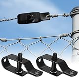 Jttxiu Fence Wire Tensioner 90mm 10Pcs Galvanized Steel Green view 6