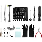 Sidasu Heavy Duty Ring Bender Tool, 16-in-1 Spoon Ring Making Kit | with Nylon Dies, Ring Stretcher, Rubber Hammer, Ring Mandrel, Pliers, Gloves, Jewelry Making Tools for Beginner &amp; Hobbyist