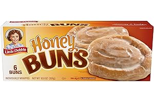 Little Debbie Honey Buns, 6 Individually Wrapped Pastries, 10.6 OZ Box